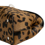 Toteme Mini T - Lock Pony Hair Clutch - Vermillion