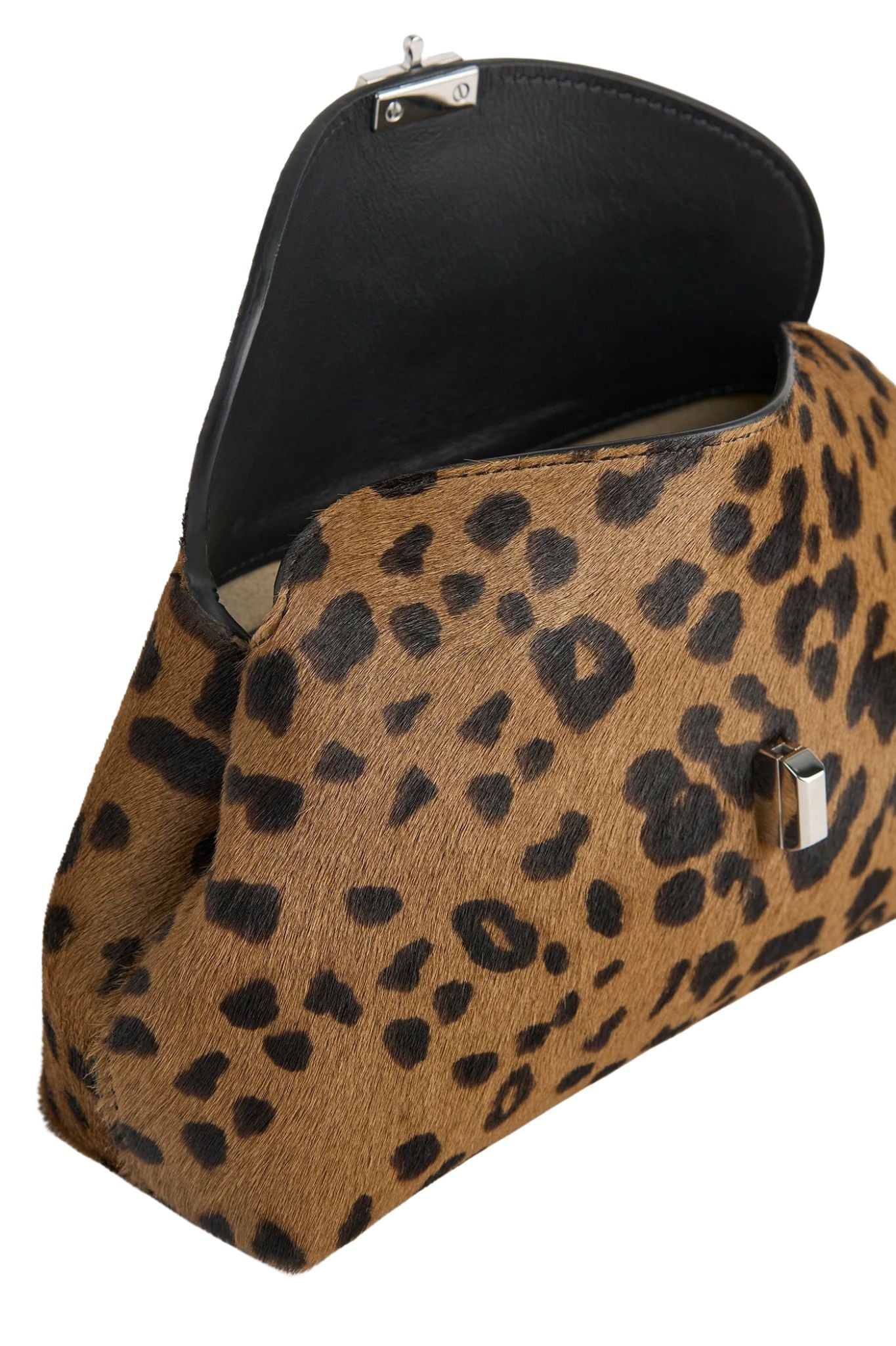 Toteme Mini T - Lock Pony Hair Clutch - Vermillion