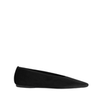 Toteme Minimalist Velvet Ballerinas - Vermillion