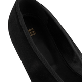 Toteme Minimalist Velvet Ballerinas - Vermillion