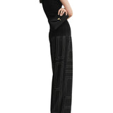 Toteme Monogram Silk PJ Bottoms - Vermillion