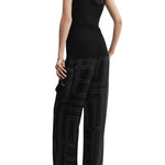 Toteme Monogram Silk PJ Bottoms - Vermillion