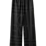 Toteme Monogram Silk PJ Bottoms - Vermillion