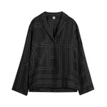 Toteme Monogram Silk PJ Top - Vermillion