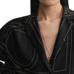 Toteme Monogram Silk PJ Top - Vermillion