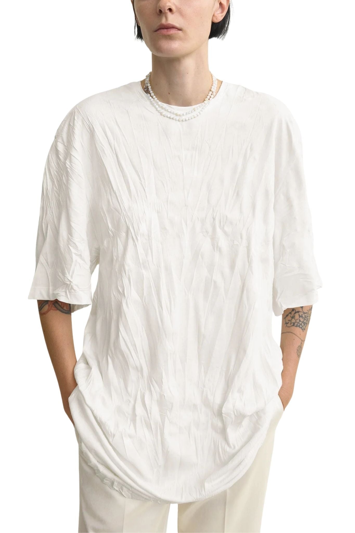 Toteme Relaxed Tee Dress - Vermillion