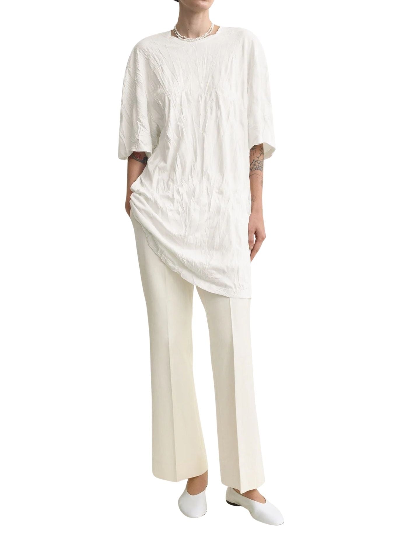 Toteme Relaxed Tee Dress - Vermillion