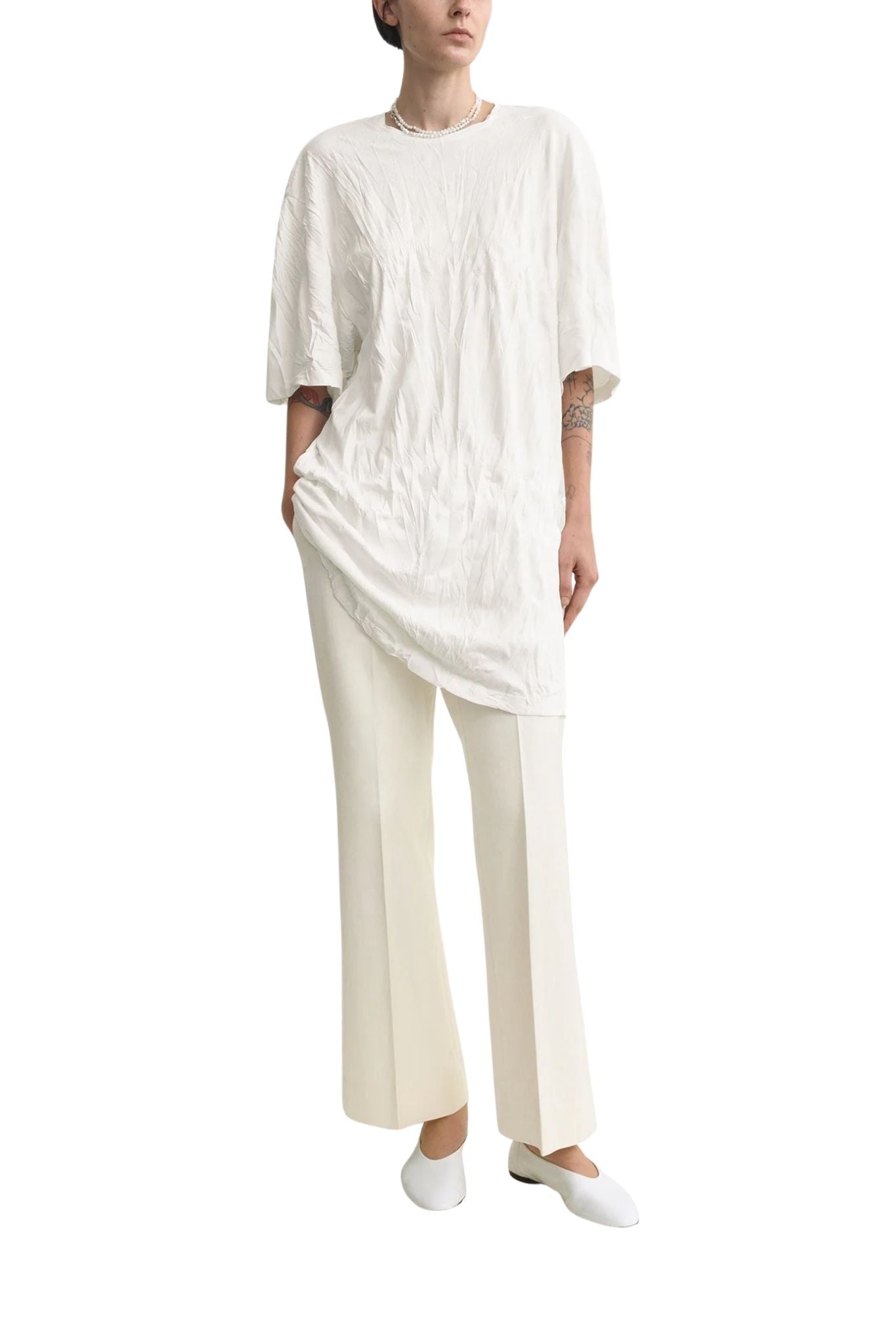 Toteme Relaxed Tee Dress - Vermillion