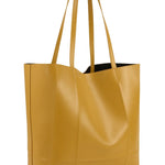 Toteme Roam Leather Tote - Vermillion