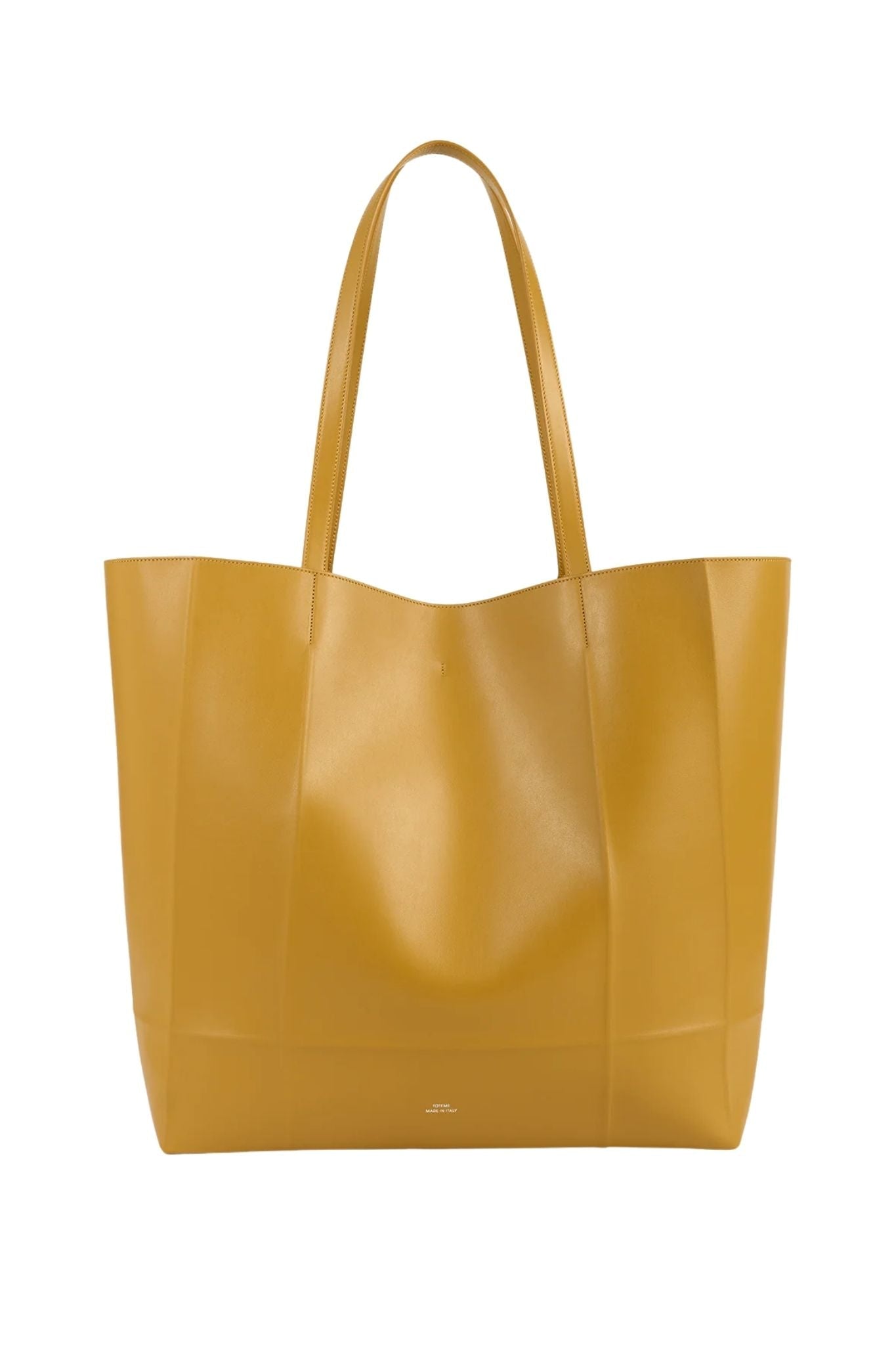 Toteme Roam Leather Tote - Vermillion