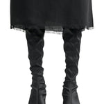 Toteme Satin Knee - high Boots - Vermillion