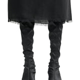 Toteme Satin Knee - high Boots - Vermillion