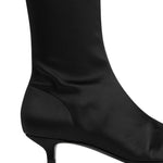 Toteme Satin Knee - high Boots - Vermillion