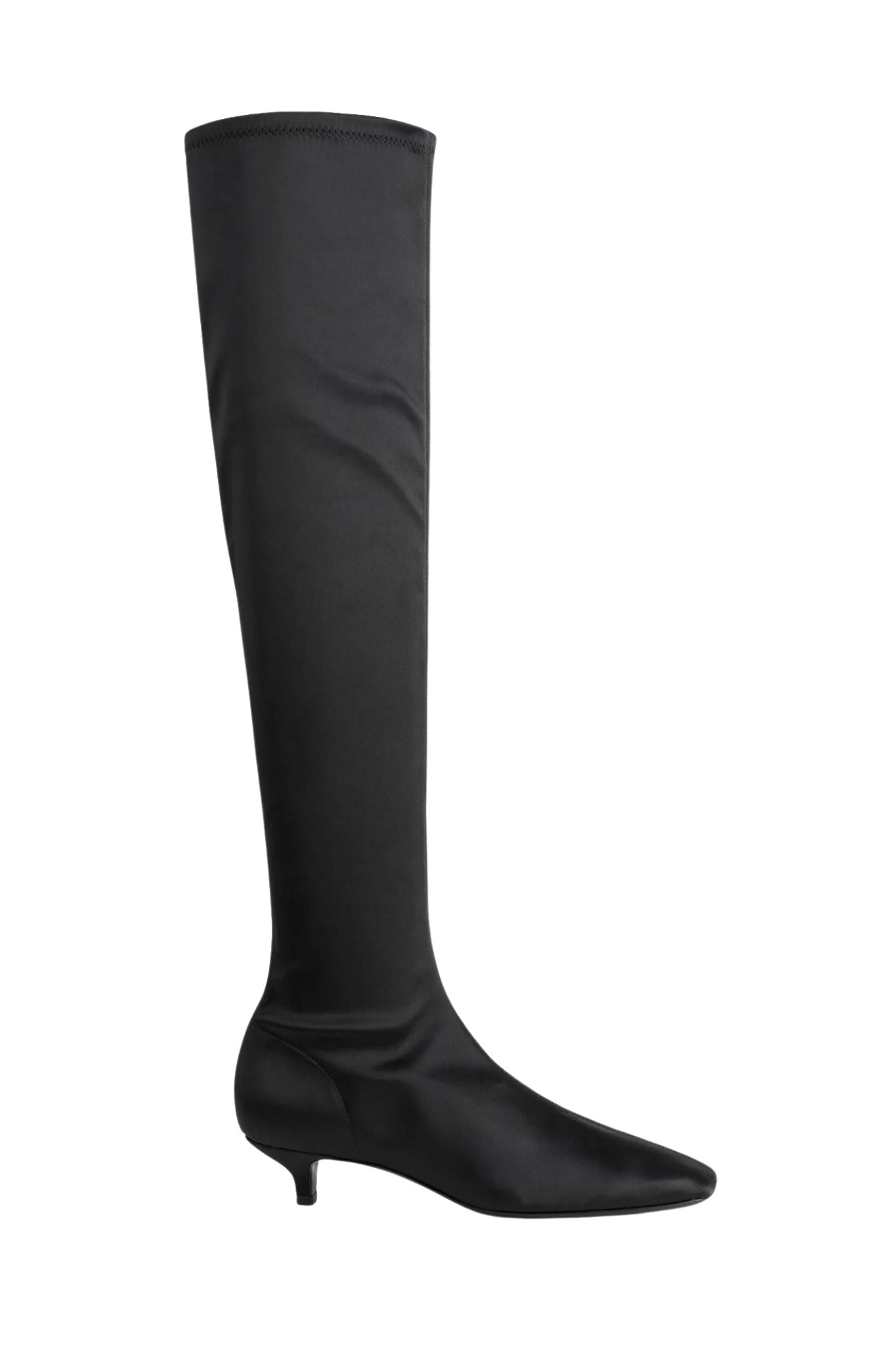 Toteme Satin Knee - high Boots - Vermillion