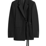 Toteme Satin Lapel Blazer - Vermillion