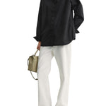 Toteme Sharp Poplin Shirt - Vermillion
