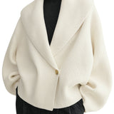 Toteme Shawl Lapel Cardigan - Vermillion