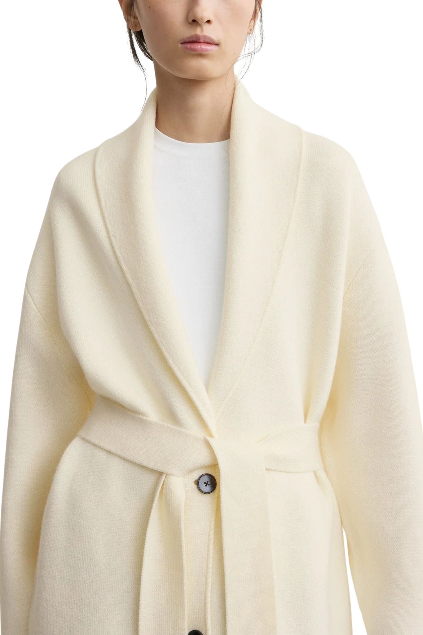 Toteme Shawl - Lapel Robe - Vermillion