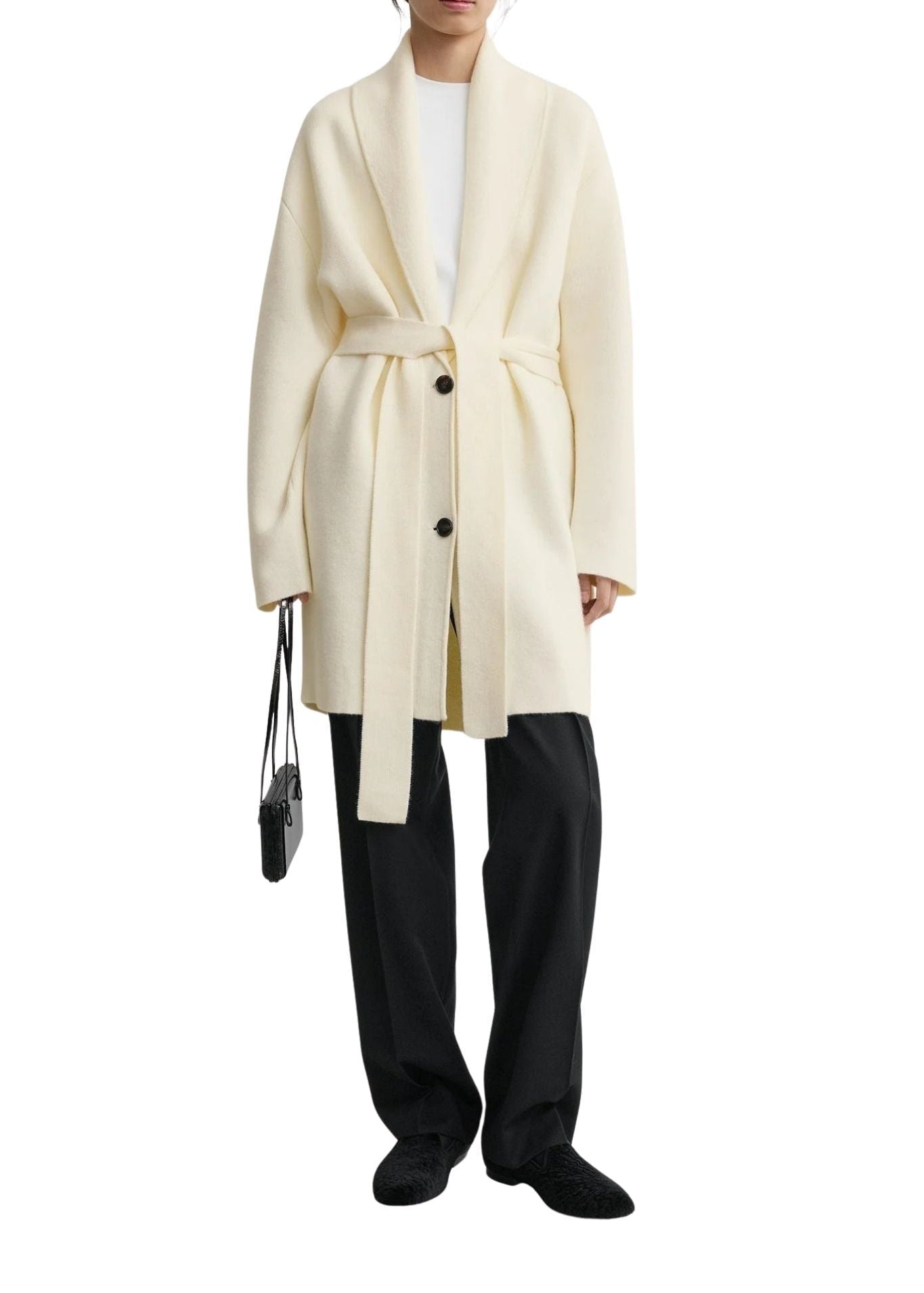 Toteme Shawl - Lapel Robe - Vermillion