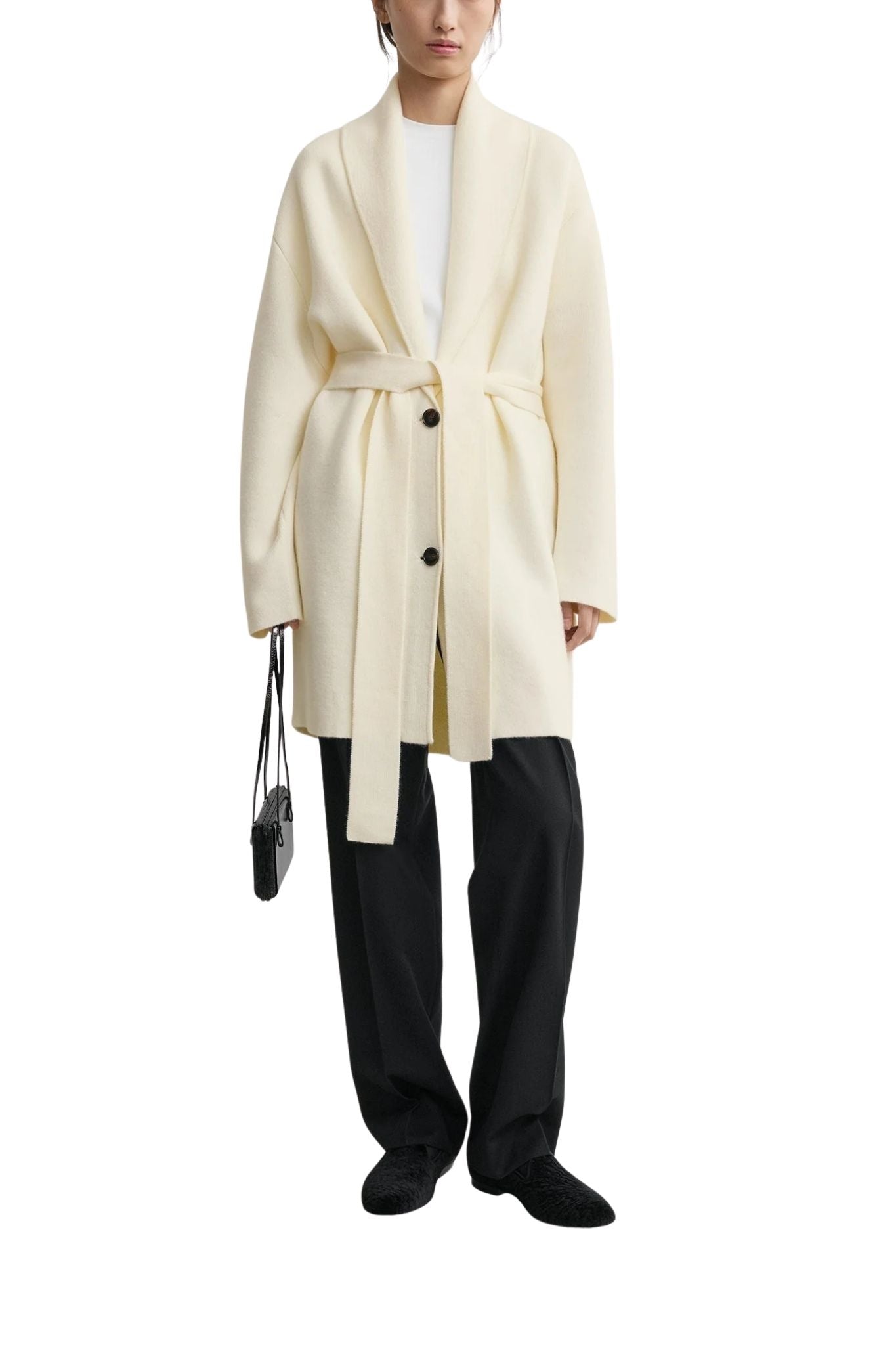 Toteme Shawl - Lapel Robe - Vermillion