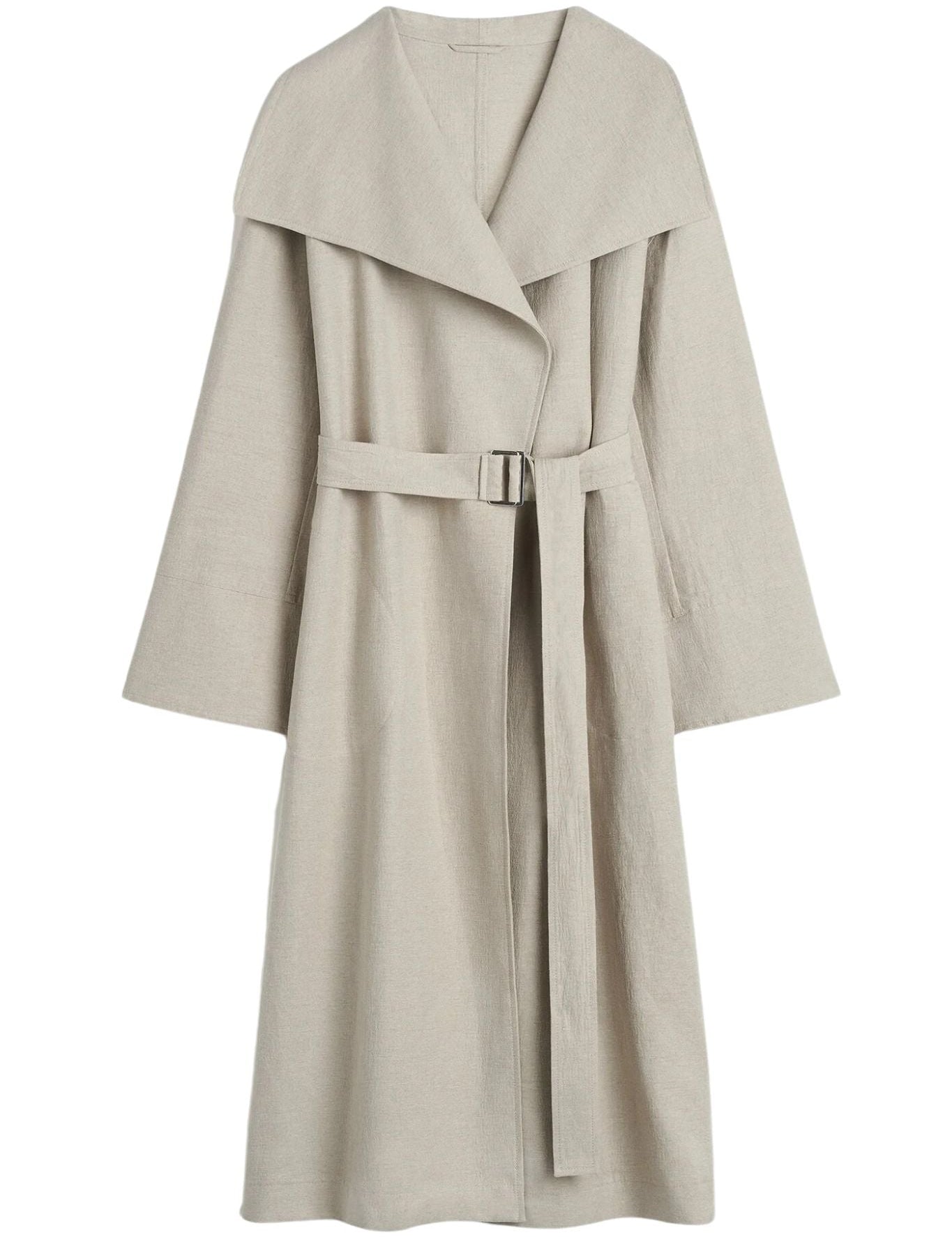 Toteme Signature Linen Blend Coat - Vermillion