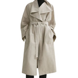 Toteme Signature Linen Blend Coat - Vermillion