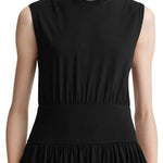 Toteme Sleeveless Cotton Tee Dress - Vermillion