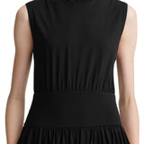 Toteme Sleeveless Cotton Tee Dress - Vermillion