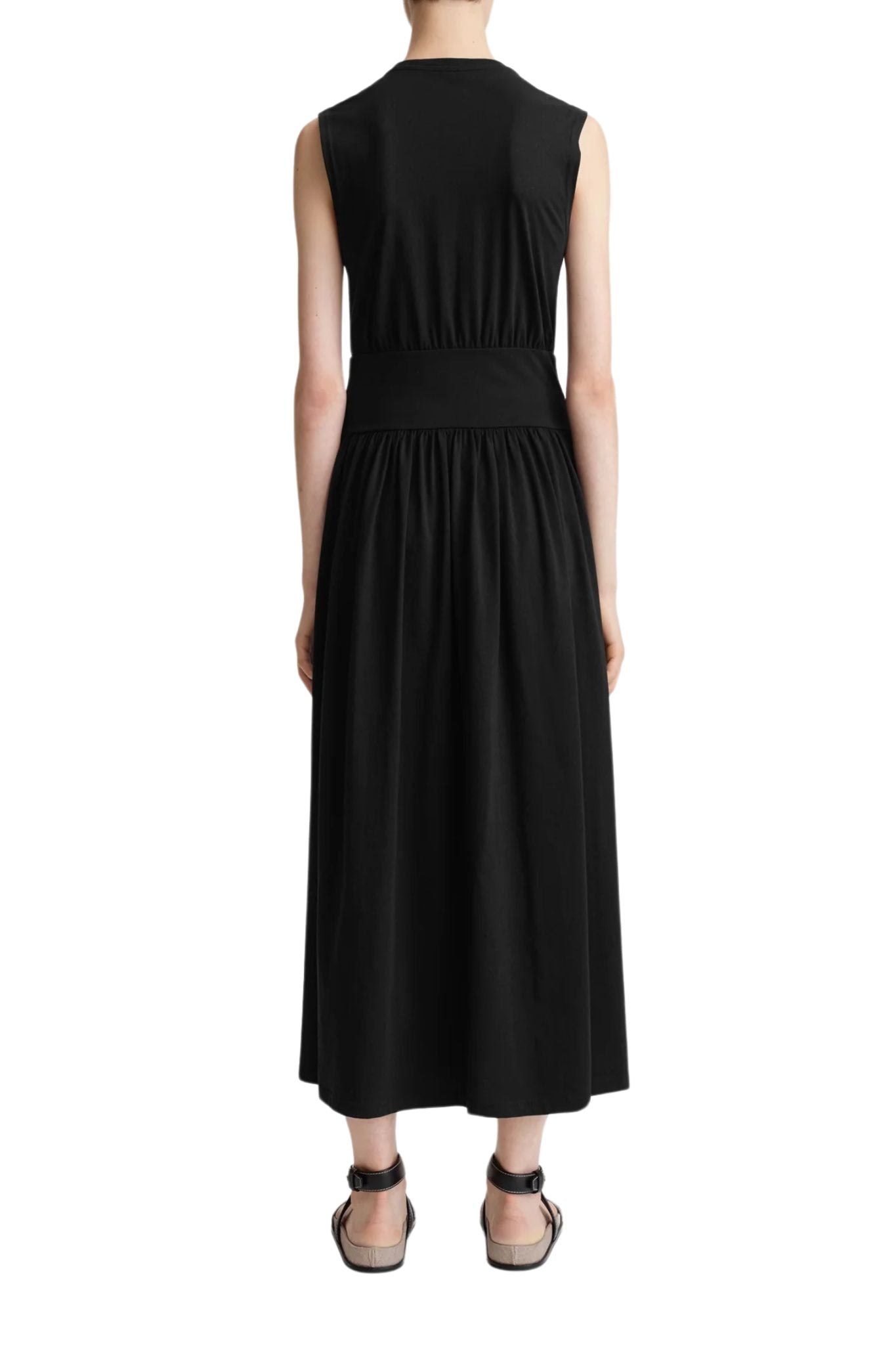 Toteme Sleeveless Cotton Tee Dress - Vermillion