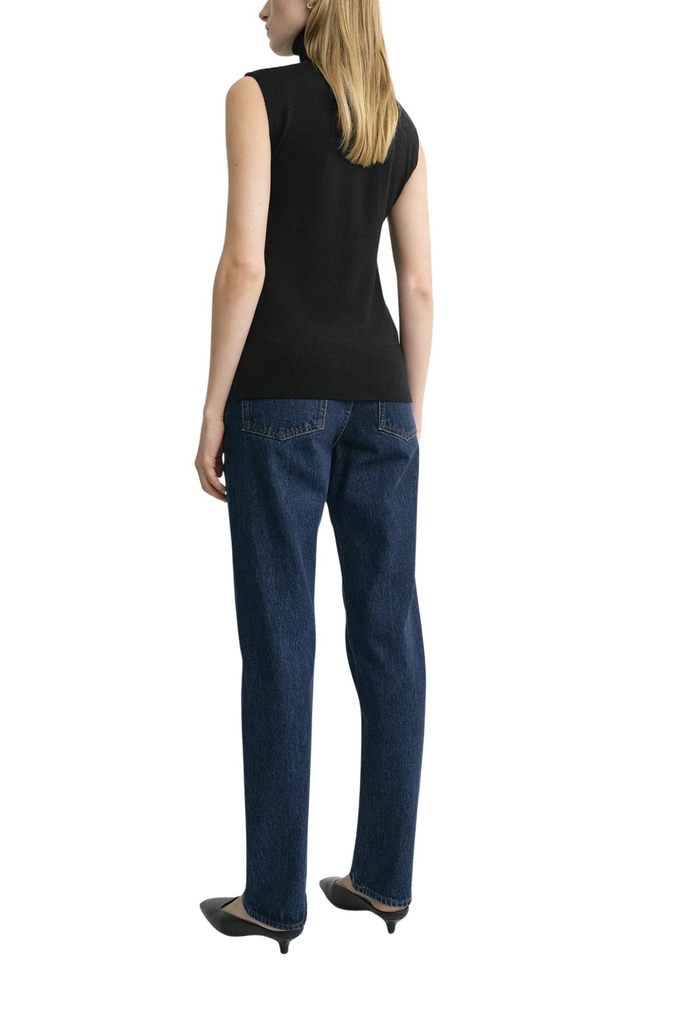 Toteme Sleeveless Fine Turtleneck - Vermillion