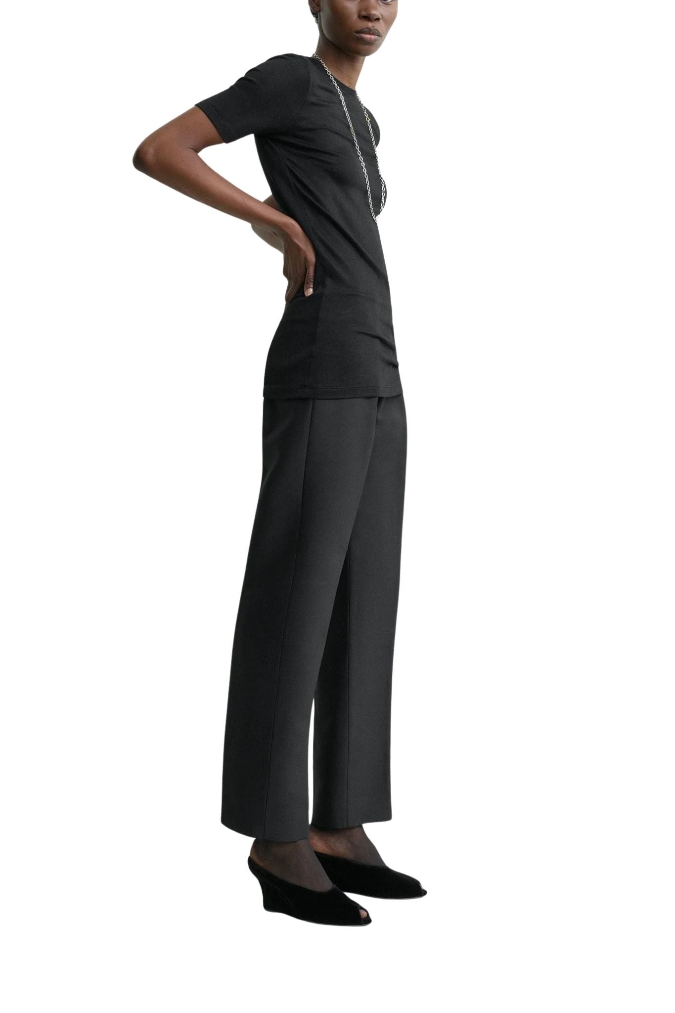 Toteme Slim Evening Trousers - Vermillion