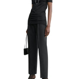 Toteme Slim Evening Trousers - Vermillion