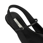 Toteme Slingback Satin Mary Janes - Vermillion