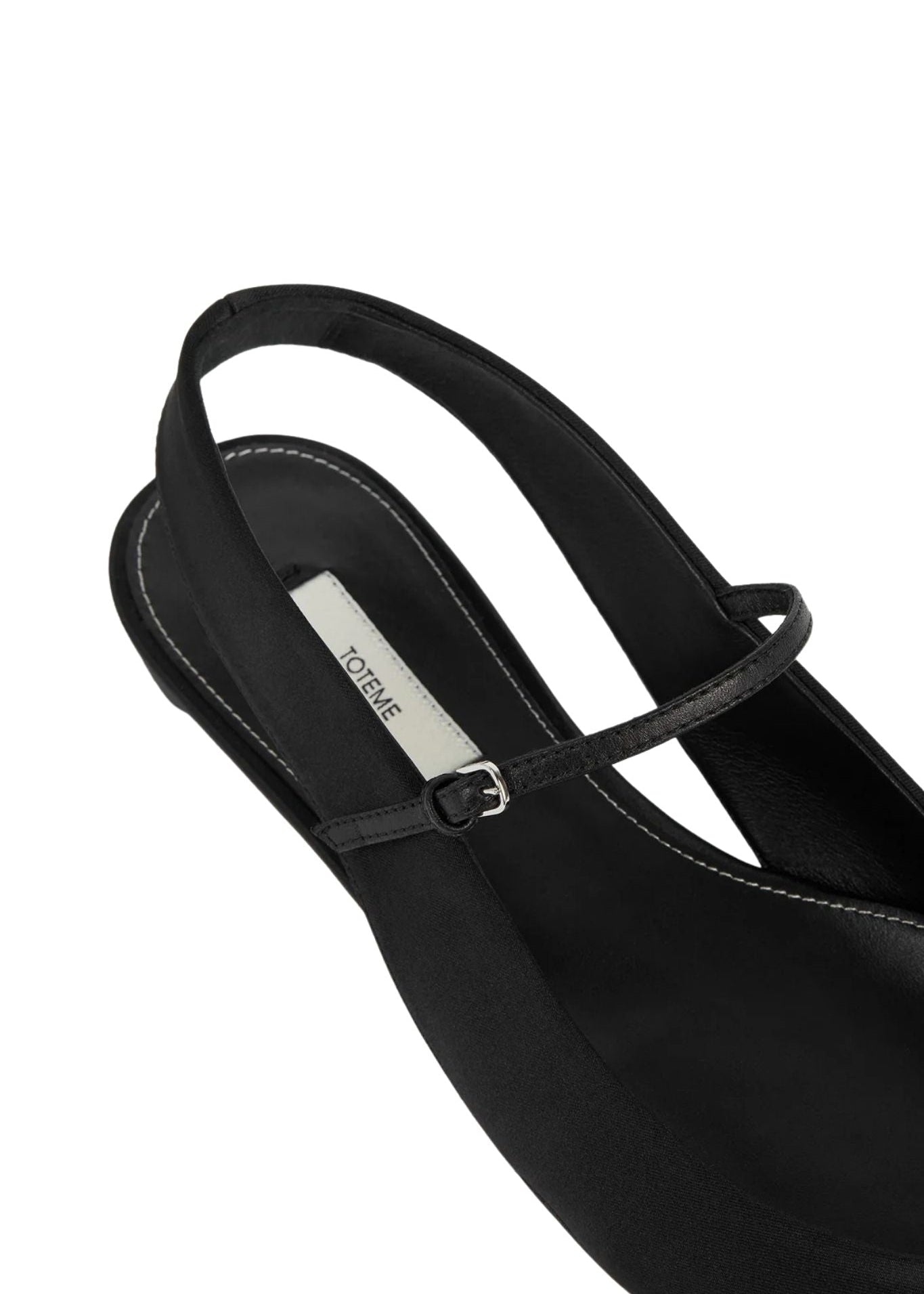 Toteme Slingback Satin Mary Janes - Vermillion