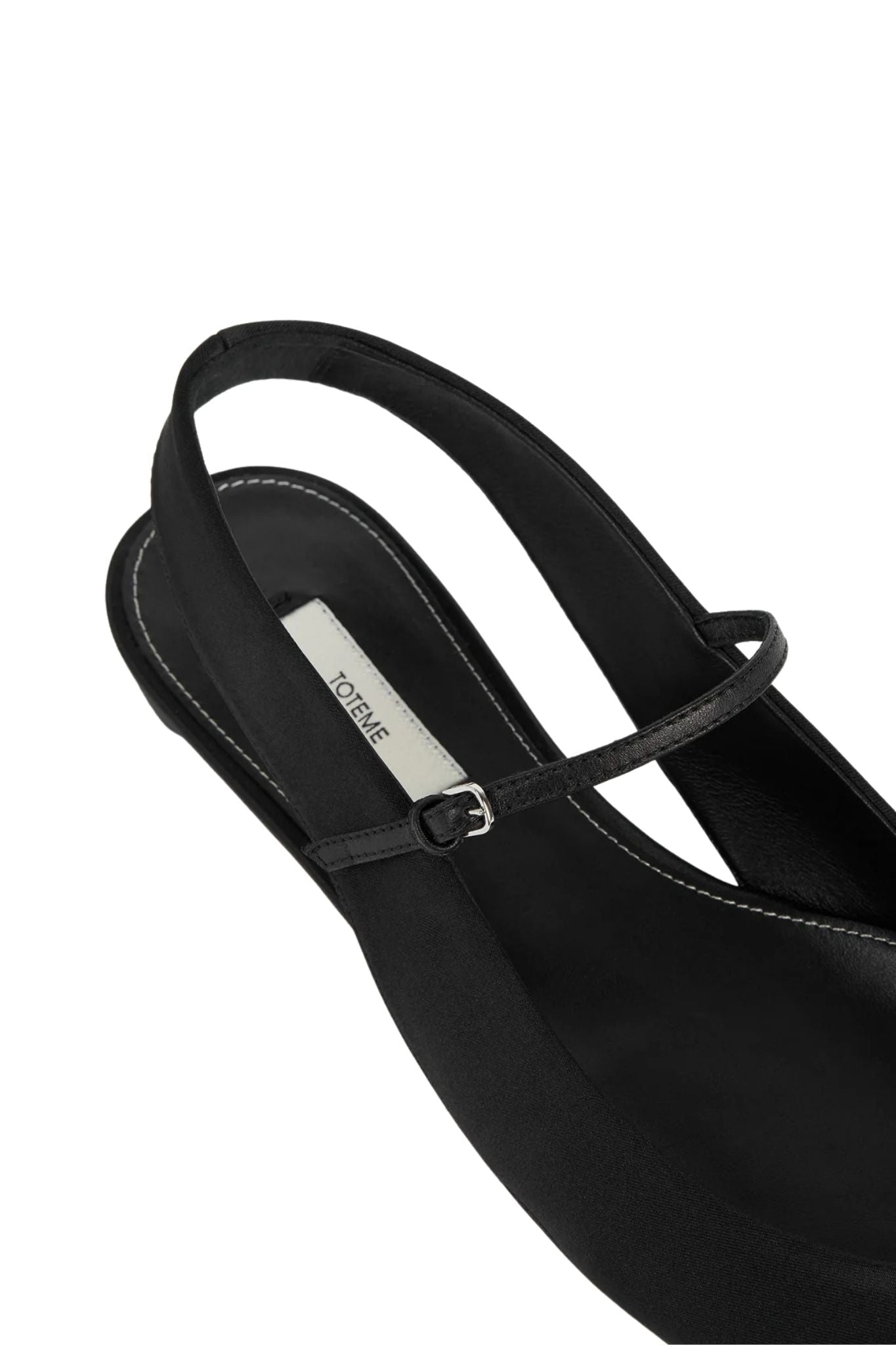 Toteme Slingback Satin Mary Janes - Vermillion