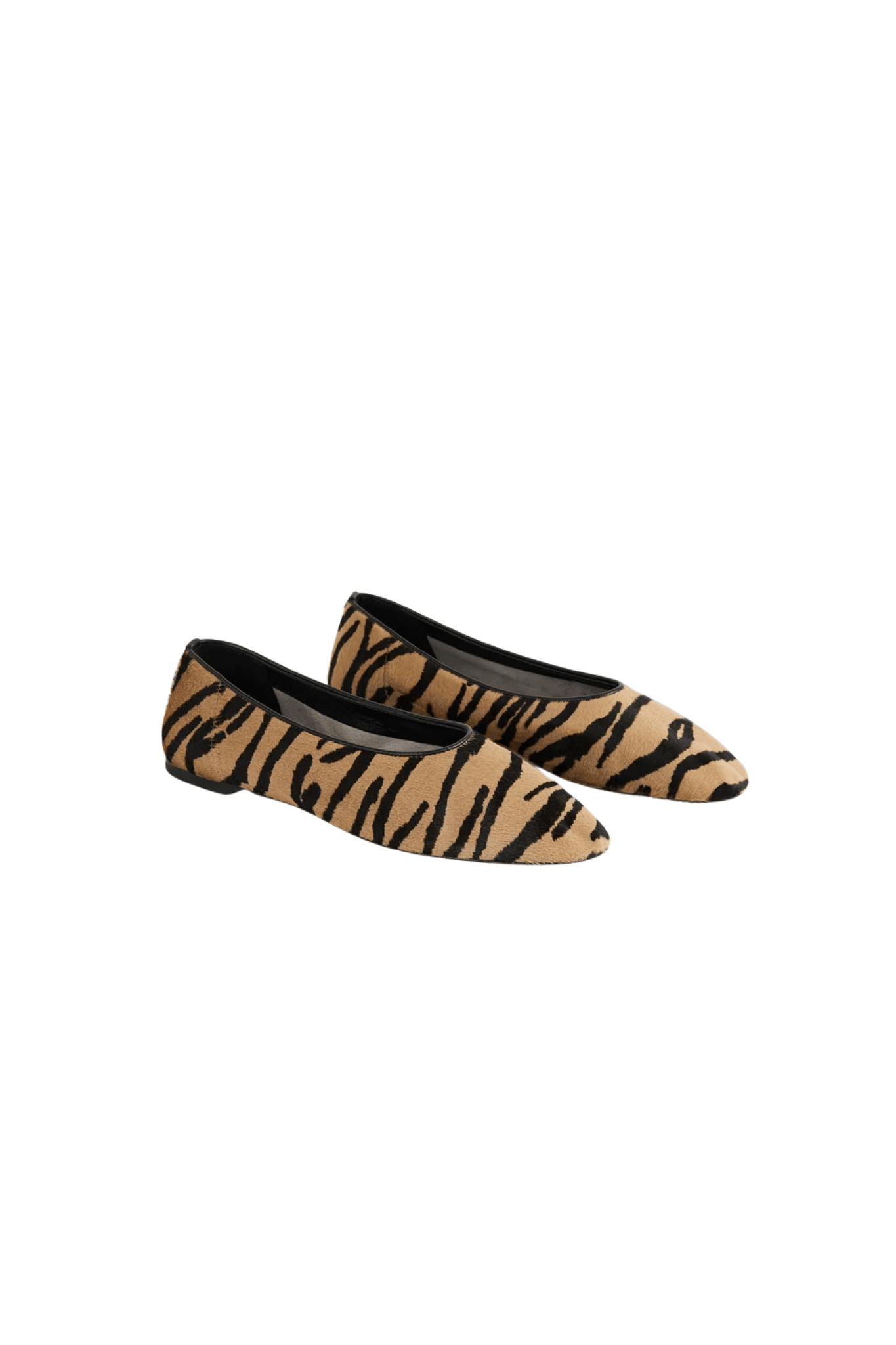 Toteme Slip Pony Hair Ballerinas - Vermillion
