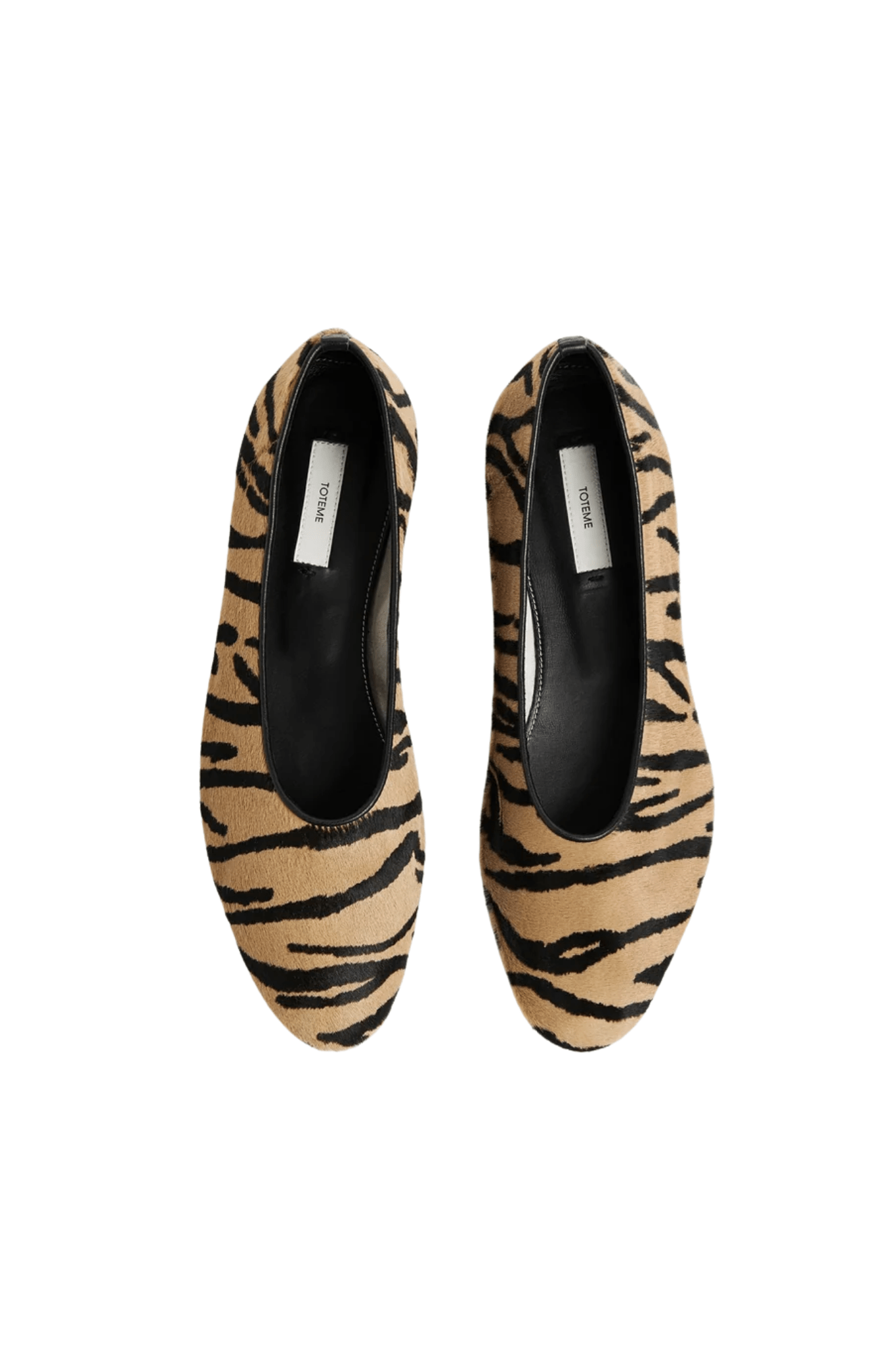 Toteme Slip Pony Hair Ballerinas - Vermillion