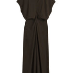 Toteme Slouch Waist Dress - Vermillion