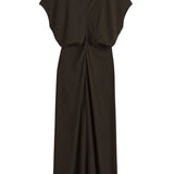 Toteme Slouch Waist Dress - Vermillion