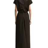 Toteme Slouch Waist Dress - Vermillion