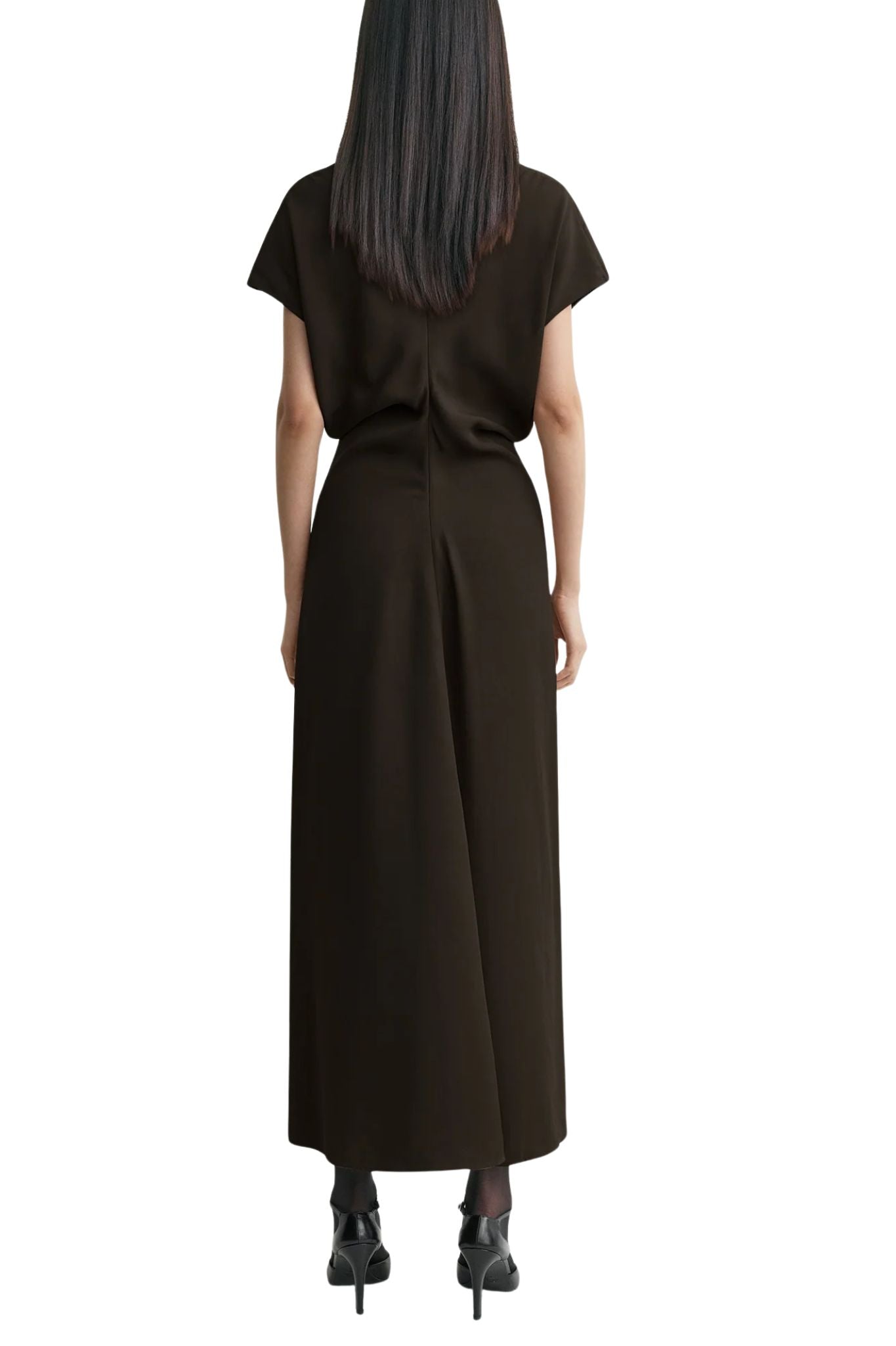 Toteme Slouch Waist Dress - Vermillion