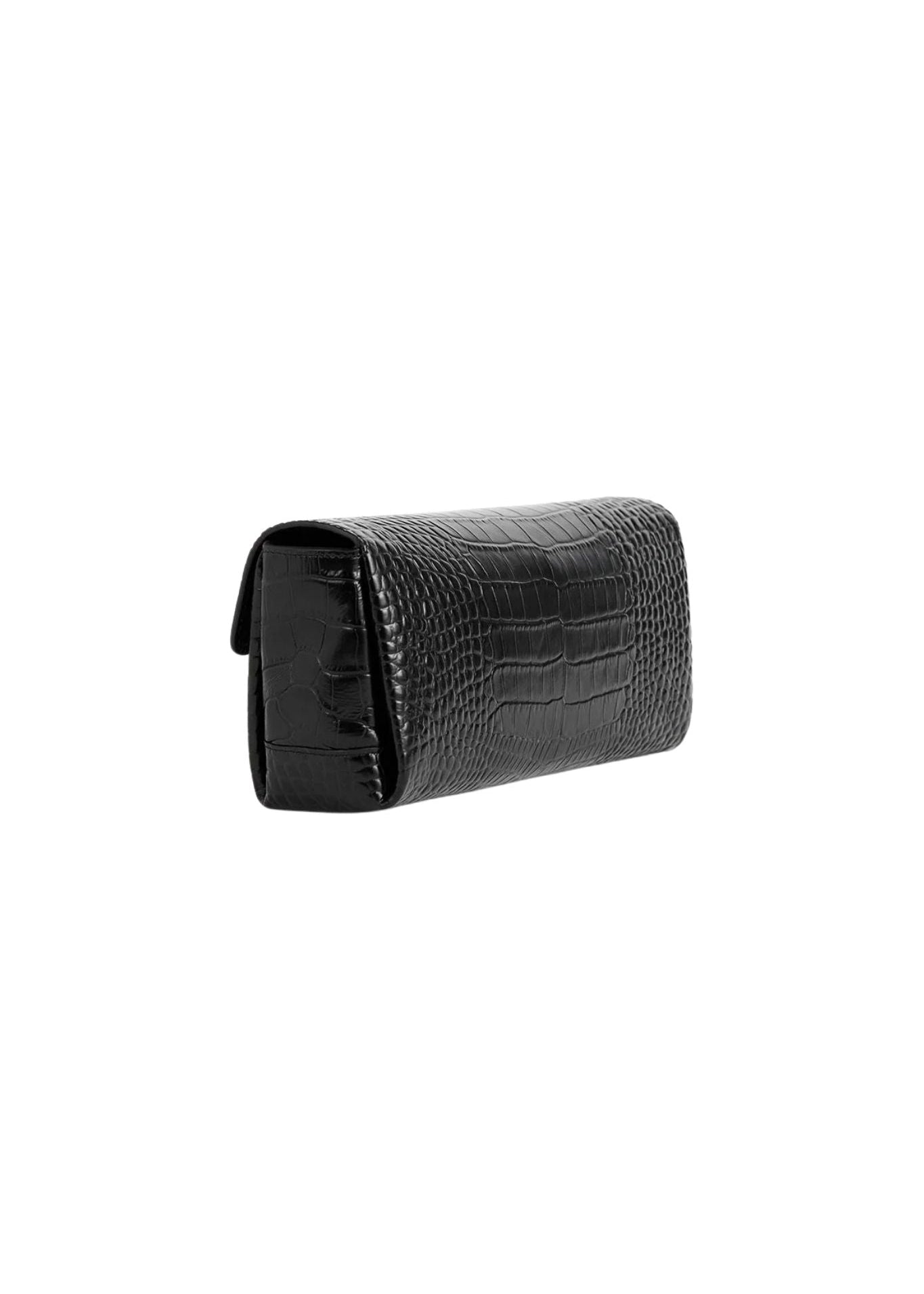 Toteme Soft Croco - Embossed T - Clutch - Vermillion