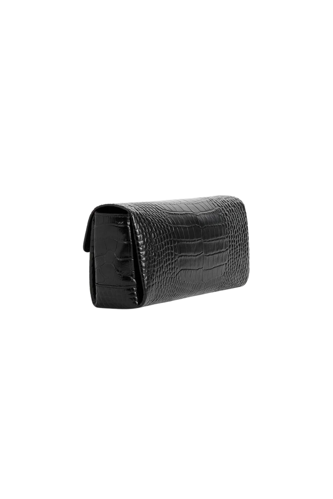 Toteme Soft Croco - Embossed T - Clutch - Vermillion