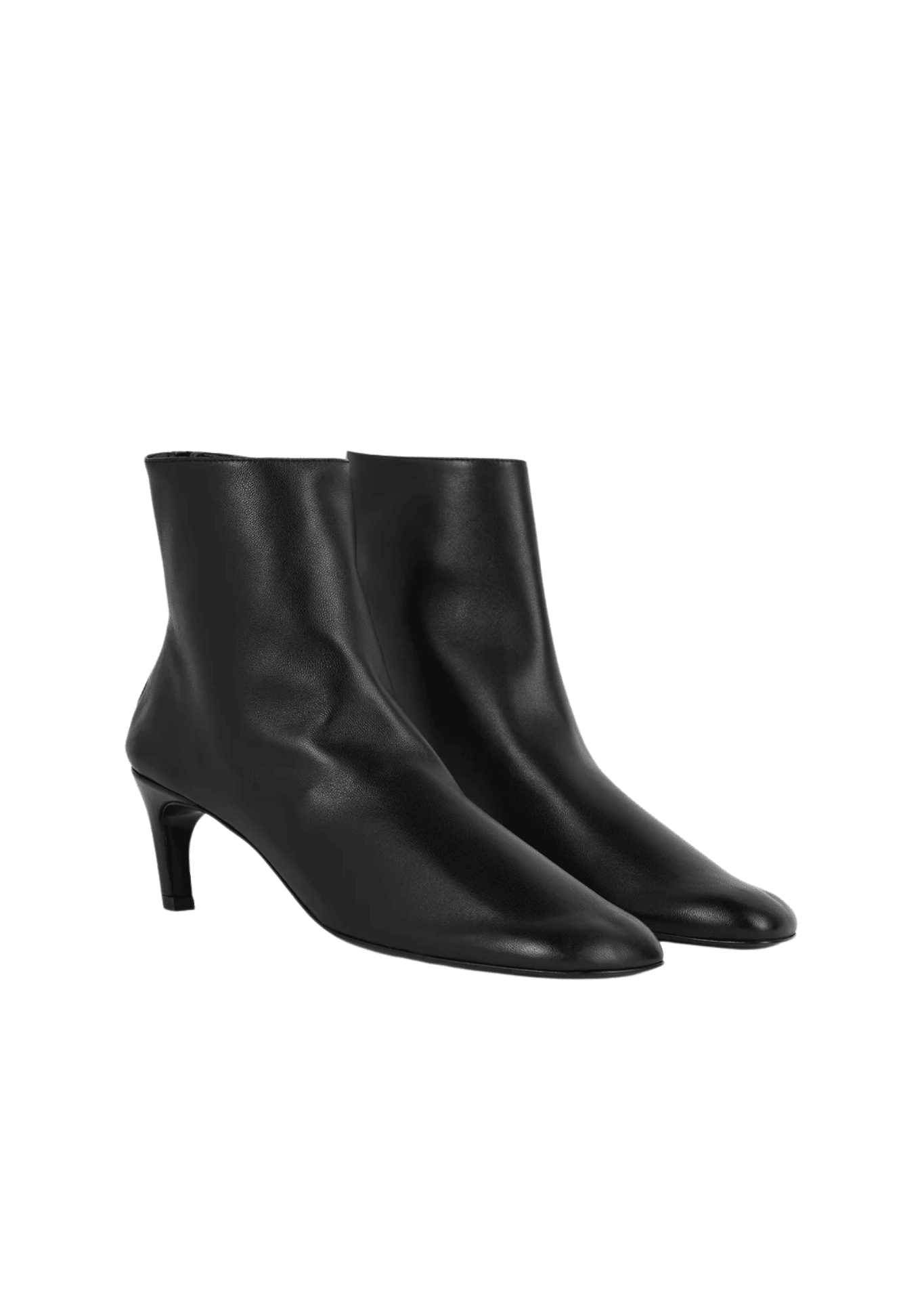 Toteme Soft Nappa Ankle Boots - Vermillion
