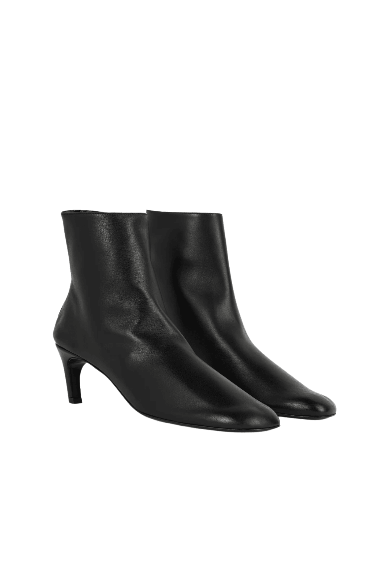 Toteme Soft Nappa Ankle Boots - Vermillion