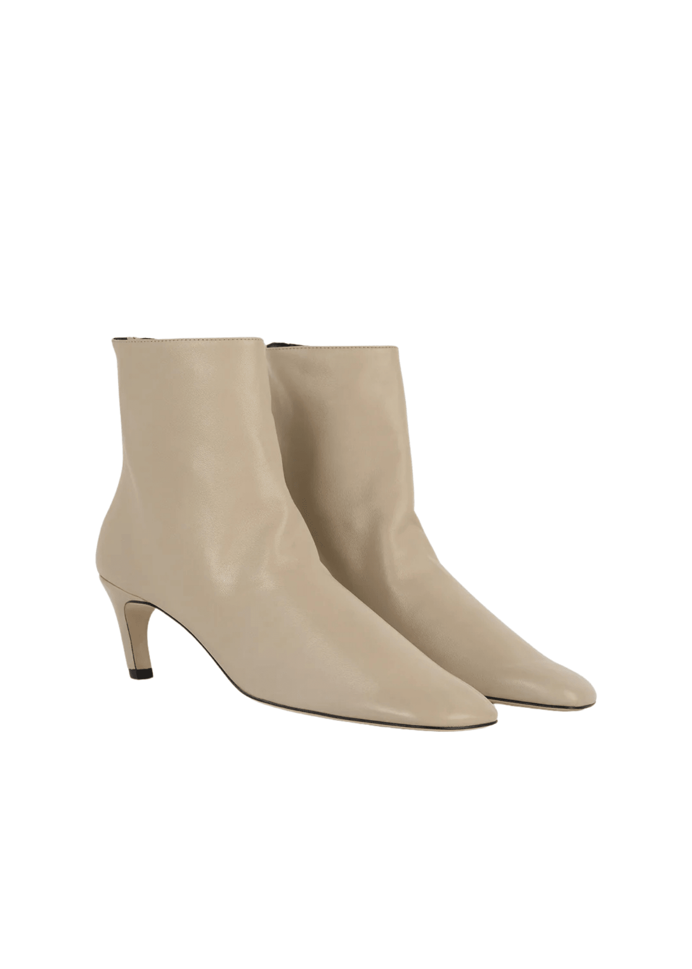 Toteme Soft Nappa Ankle Boots - Vermillion