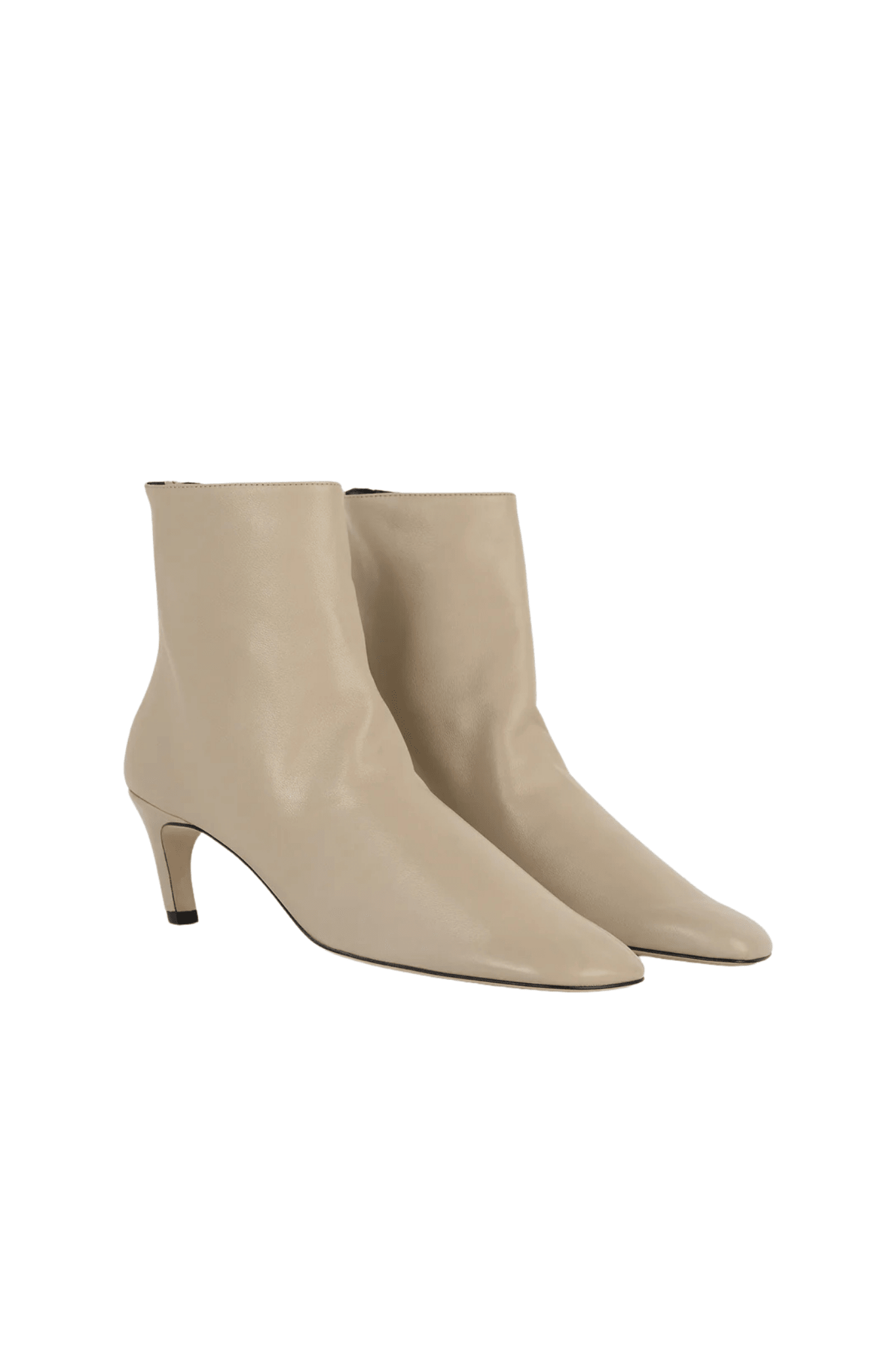 Toteme Soft Nappa Ankle Boots - Vermillion
