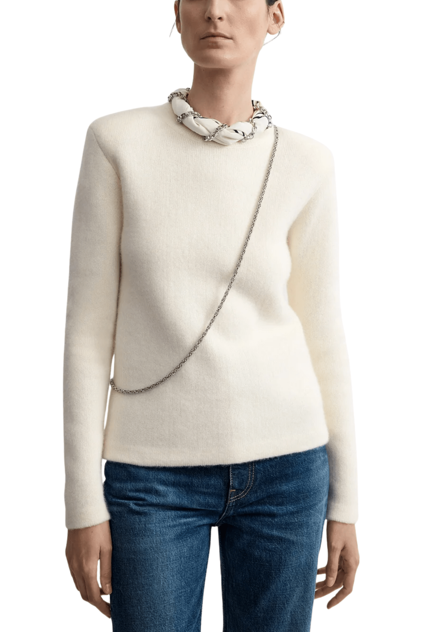 Toteme Structured Crew Knit - Vermillion