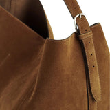 Toteme Suede Belted Tote - Vermillion