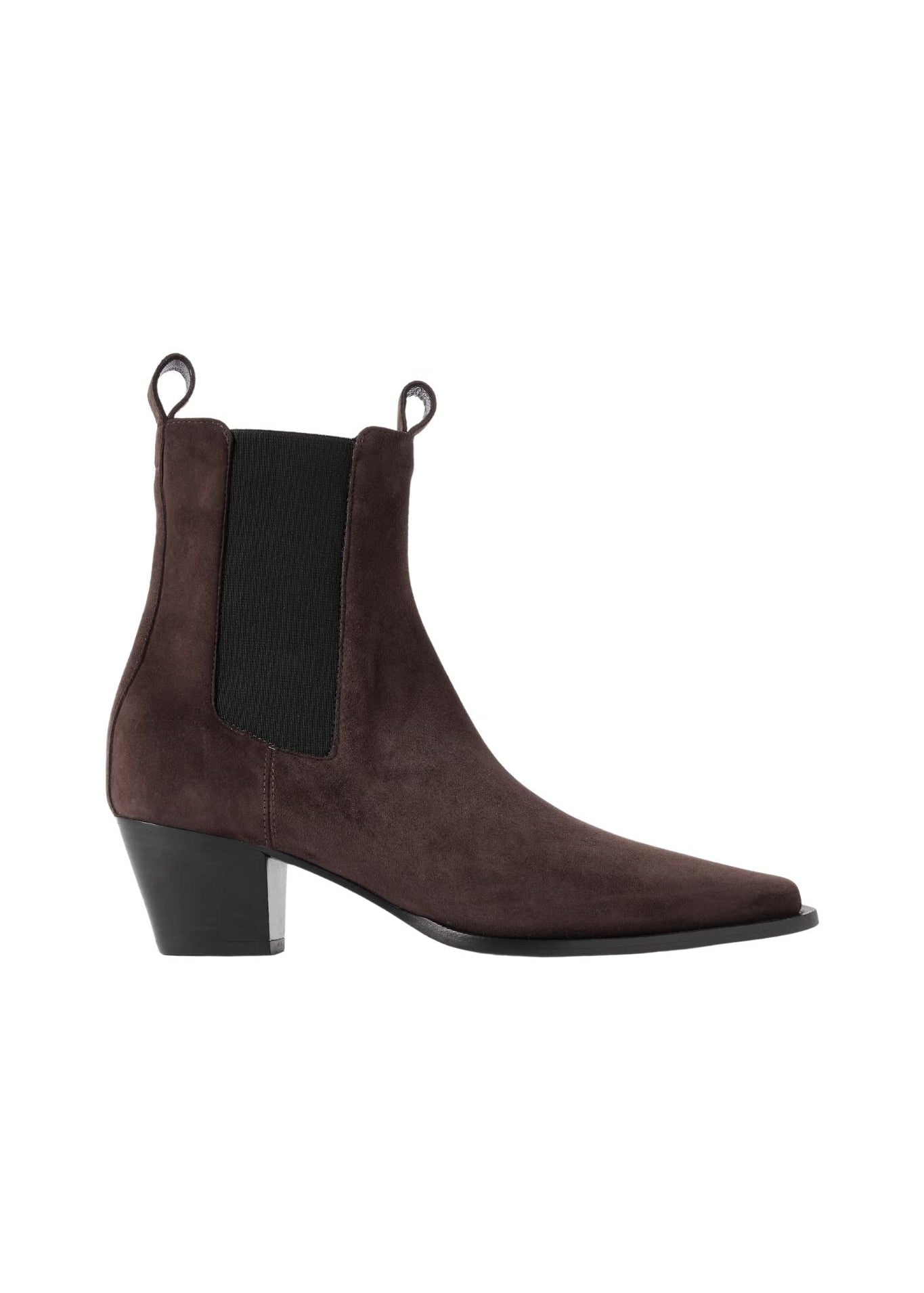 Toteme Suede City Boots - Vermillion